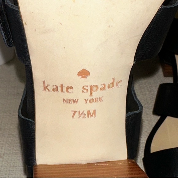Kate Spade Ankle Strap Block Heel sz 7.5 - Picture 7 of 8